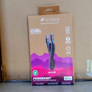 New- Nimble PowerLnit USB-A Cable Made for iPhone & iPads